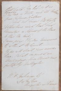 WELLINGTON, Arthur Wellesley, 1st Duke (1769-1852). Autograph letter signed. 13 December 1841.