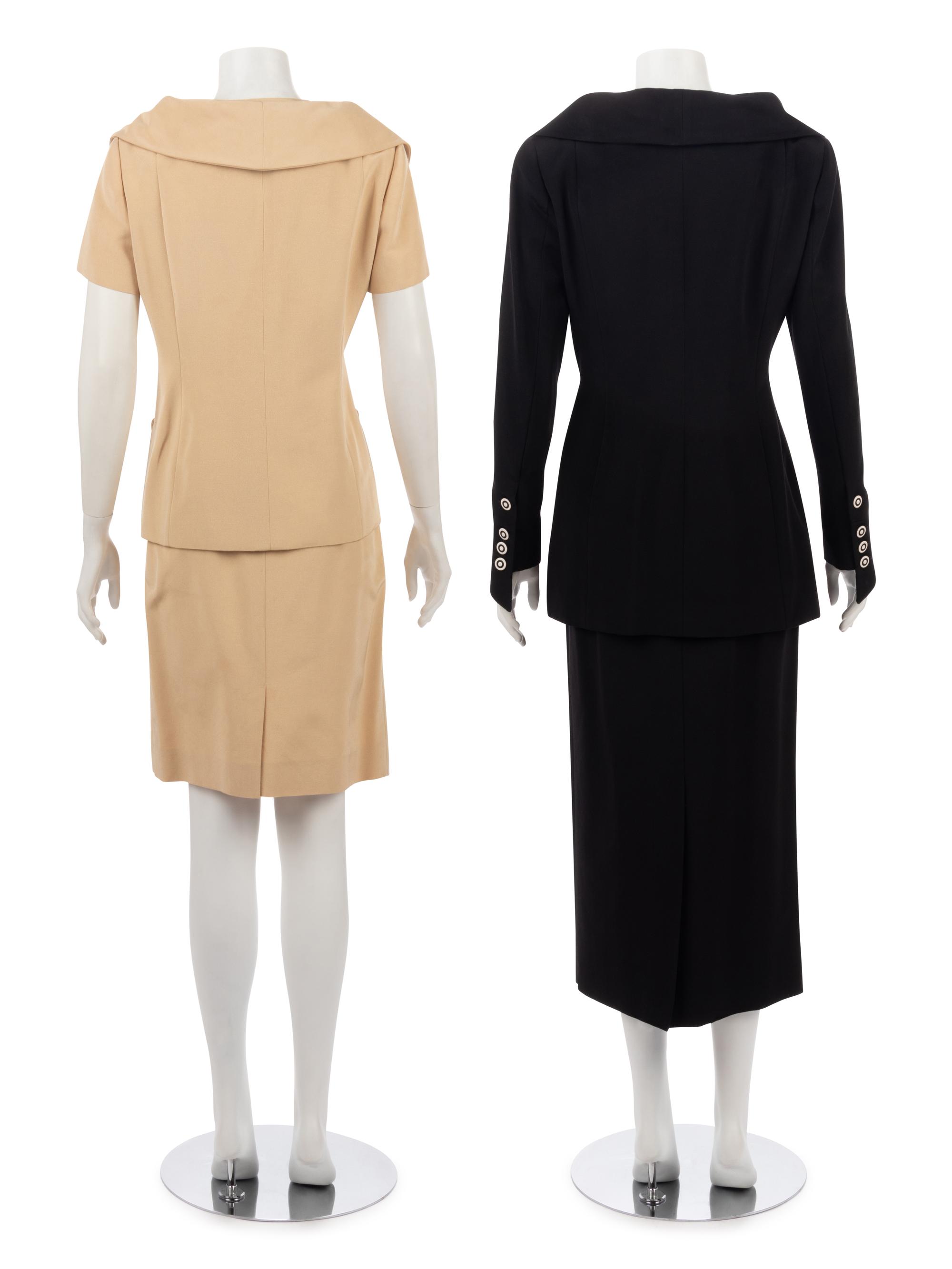 Two Karl Lagerfeld Two-Piece Skirt Suits, 1980s