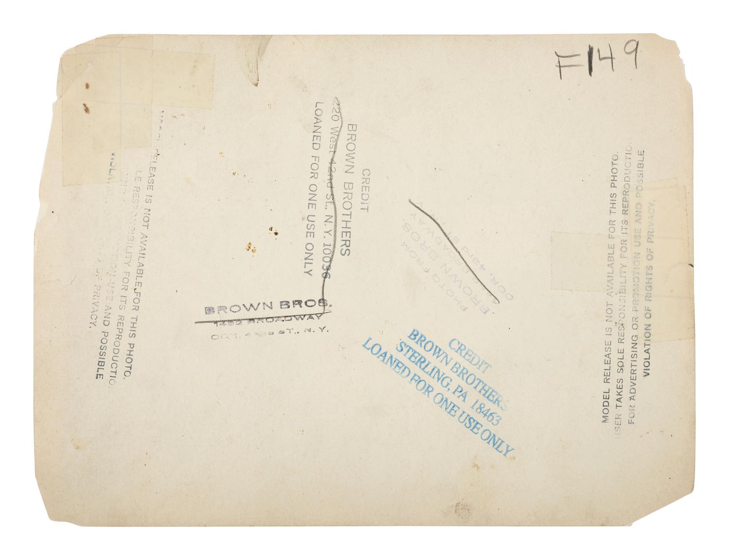 [AFRICAN AMERICANA]. 4 occupational photographs ft. African American subjects wearing uniforms.