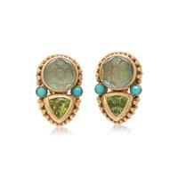 STEPHEN DWECK, MULTIGEM CLIP EARRINGS