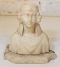 An Italian Marble Bust. Height overall 7 1/4 inches.