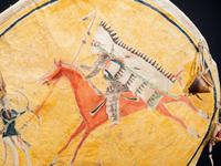 Southern Cheyenne Painted Hide Shield