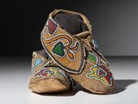 Prairie Beaded Hide Moccasins