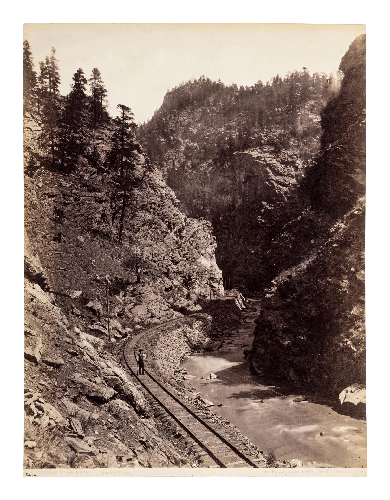 William Henry Jackson (1843-1942) Rocky Point, Clear Creek Cañon, Colorado, 1885