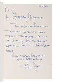 NUCLEAR WARFARE A group of 6 FIRST EDITIONS, a few INSCRIBED TO SECRETARY ALBRIGHT: