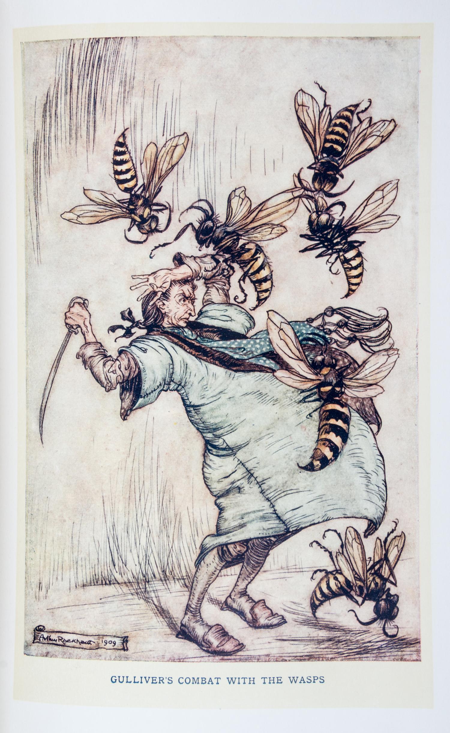 (WEITZ-COLEMAN; RACKHAM, ARTHUR) SWIFT, JONATHAN. Gulliver's Travels. London, 1909. Finely bound by Herbie Weitz.
