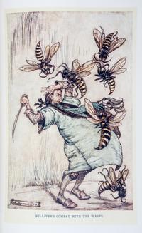 (WEITZ-COLEMAN; RACKHAM, ARTHUR) SWIFT, JONATHAN. Gulliver's Travels. London, 1909. Finely bound by Herbie Weitz.
