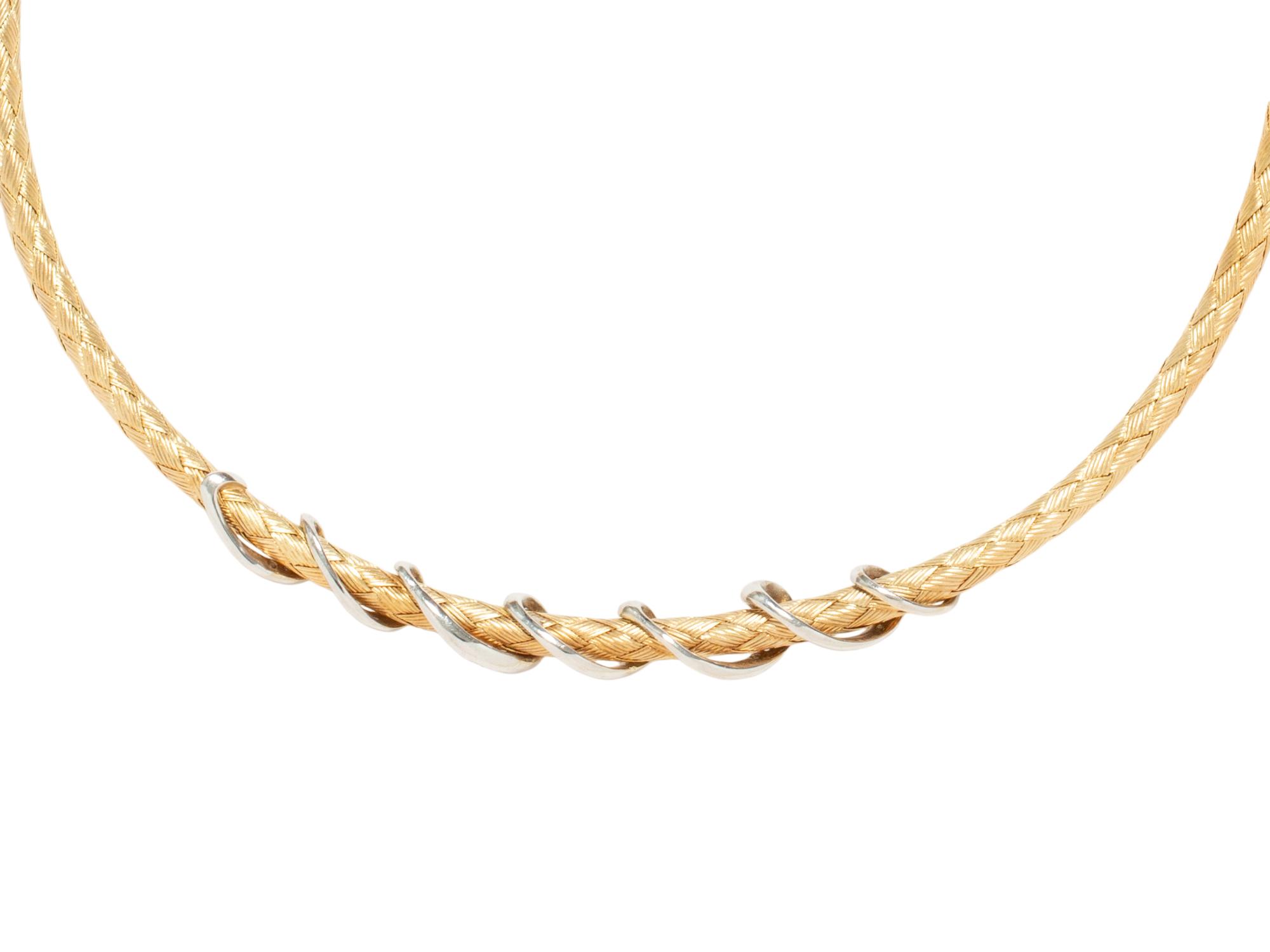 BICOLOR GOLD AND DIAMOND NECKLACE