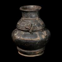 A Tairona Blackware Effigy Vessel