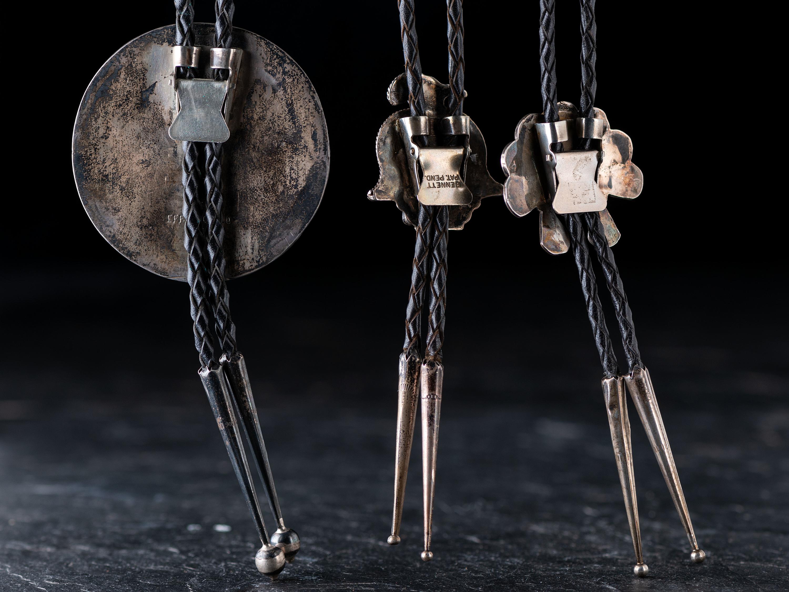 Zuni Mosaic Inlay Bolo Ties