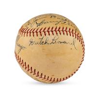 A 1935 Brooklyn Dodgers Team Signed Autograph Baseball (PSA Letter of Authenticity)