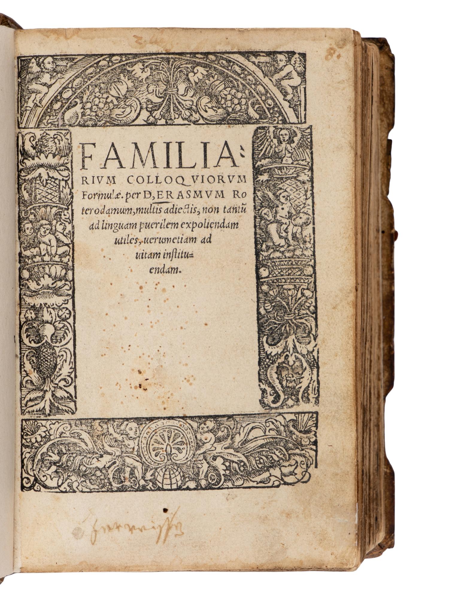 [Early Printing] Erasmus. Sammelband of 4 Lifetime Works