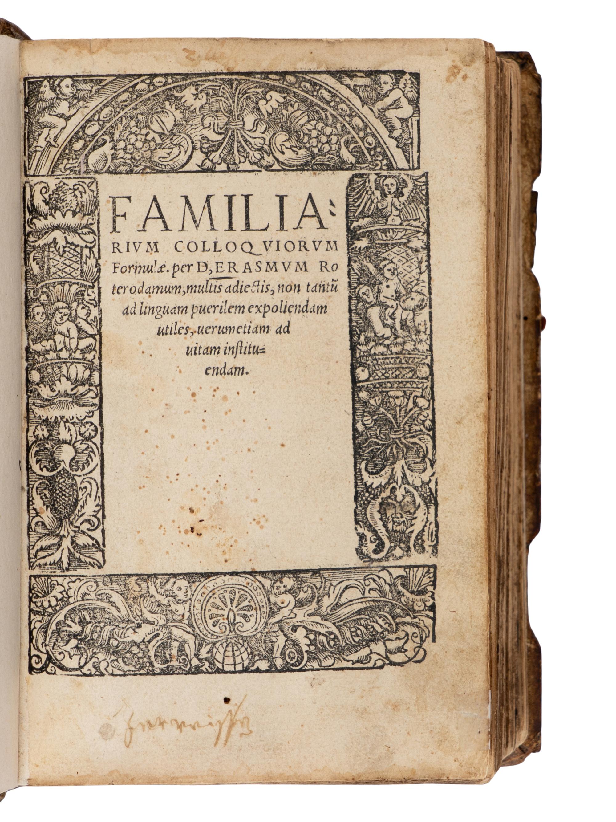 [Early Printing] Erasmus. Sammelband of 4 Lifetime Works