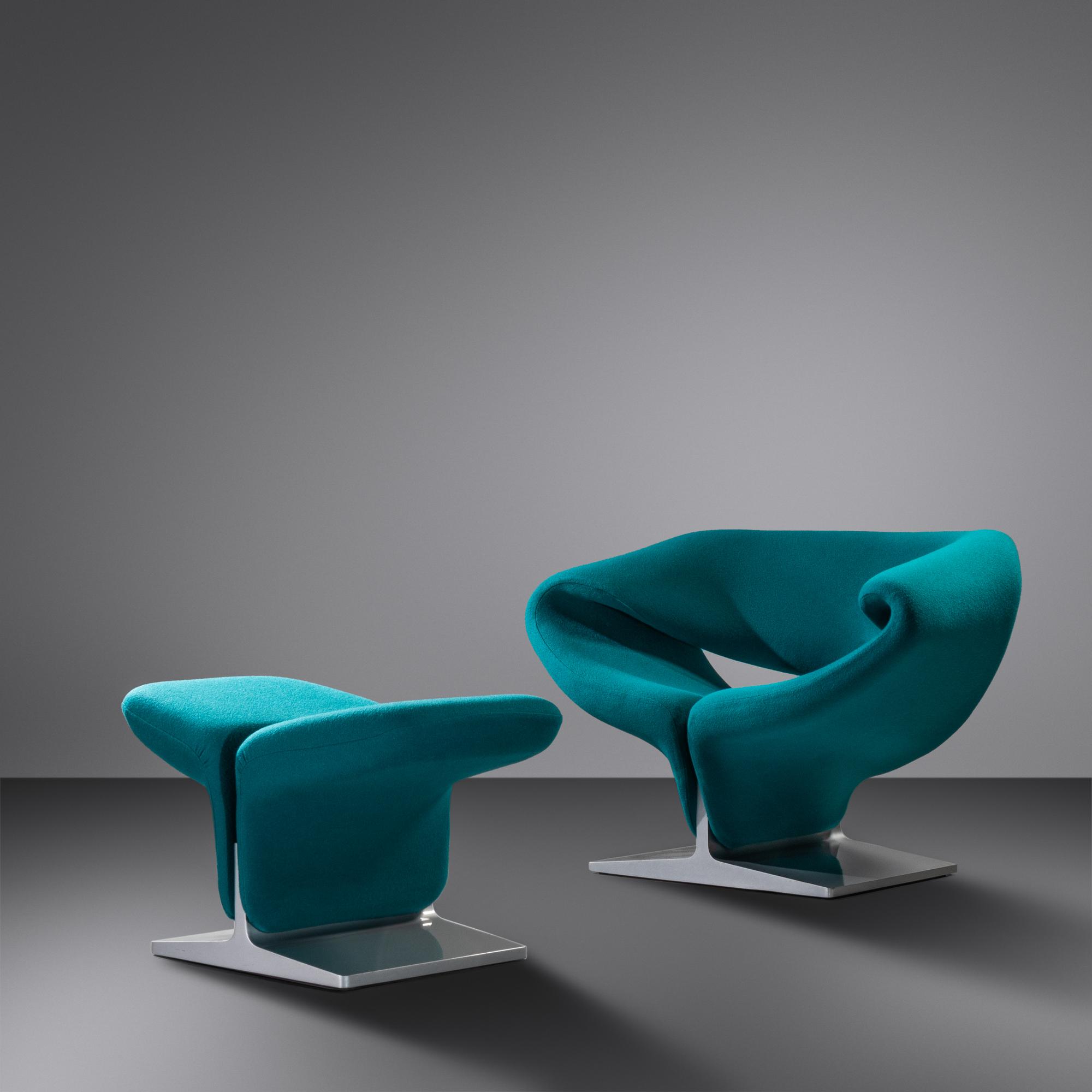 Ribbon Chair and Ottoman, model 582 Artifort, France / Netherlands