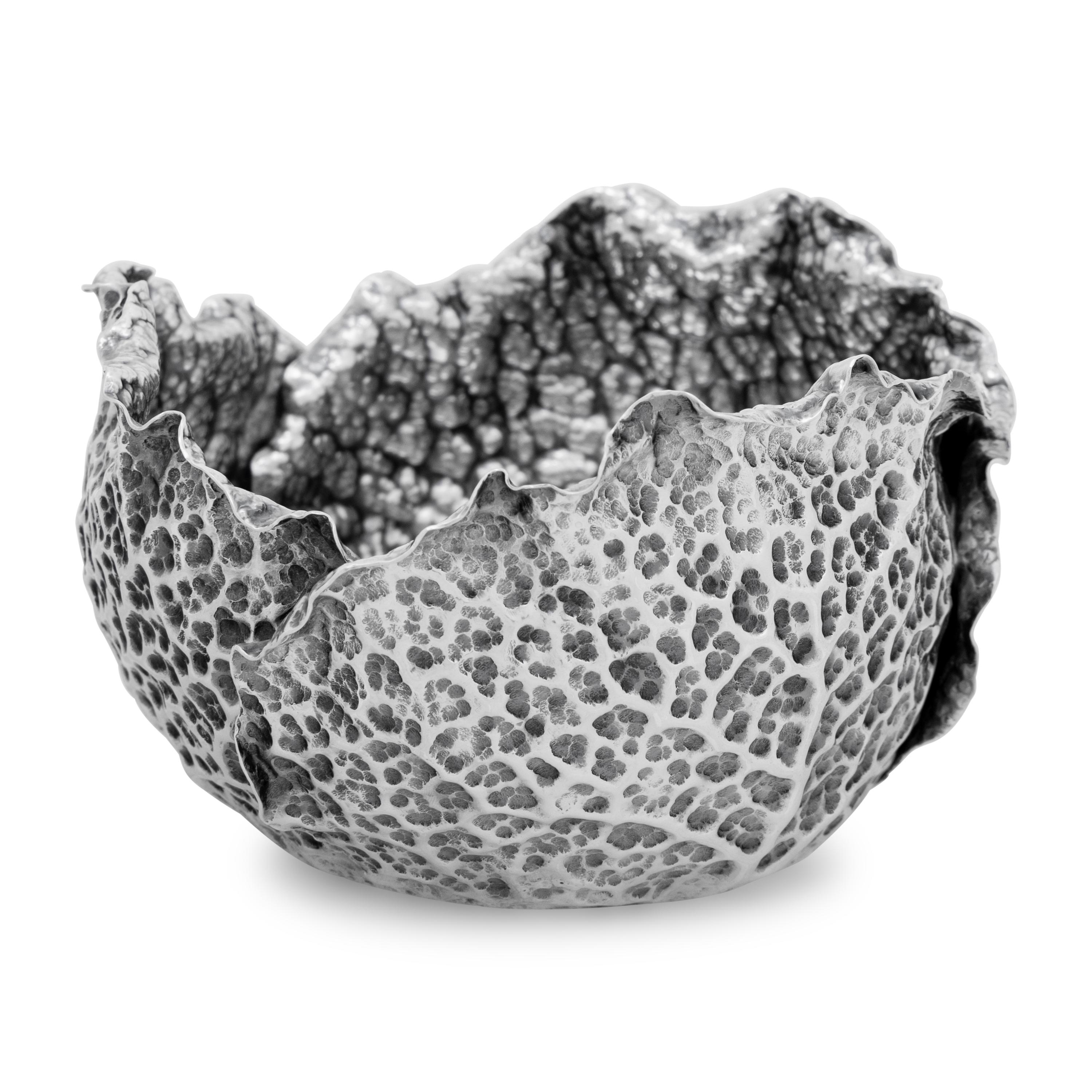 A Buccellati Silver Cabbage Bowl