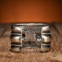 Navajo Silver and Turquoise Cuff Bracelet