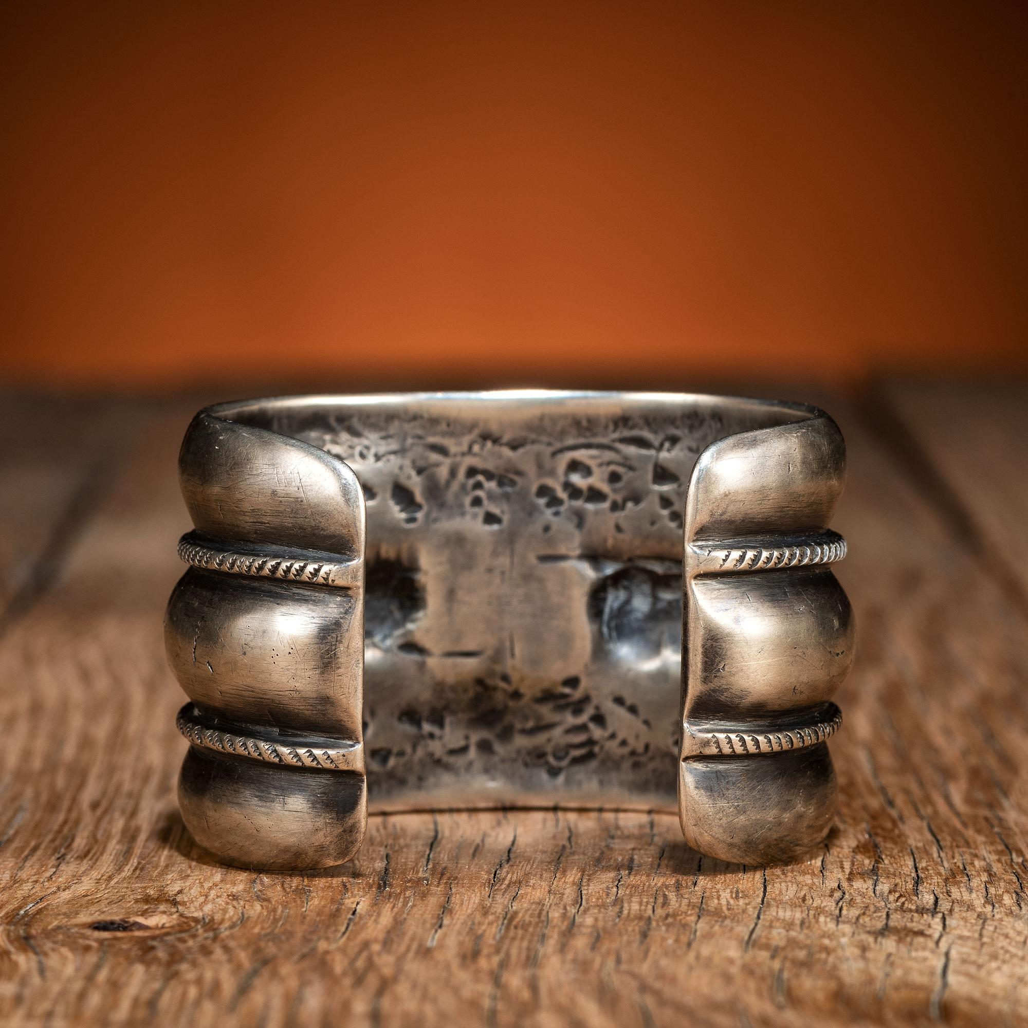 Navajo Silver and Turquoise Cuff Bracelet