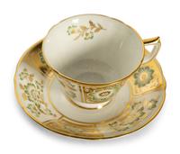 A Royal Crown Derby Porcelain Dinner Service in the Green Derby Panel Pattern