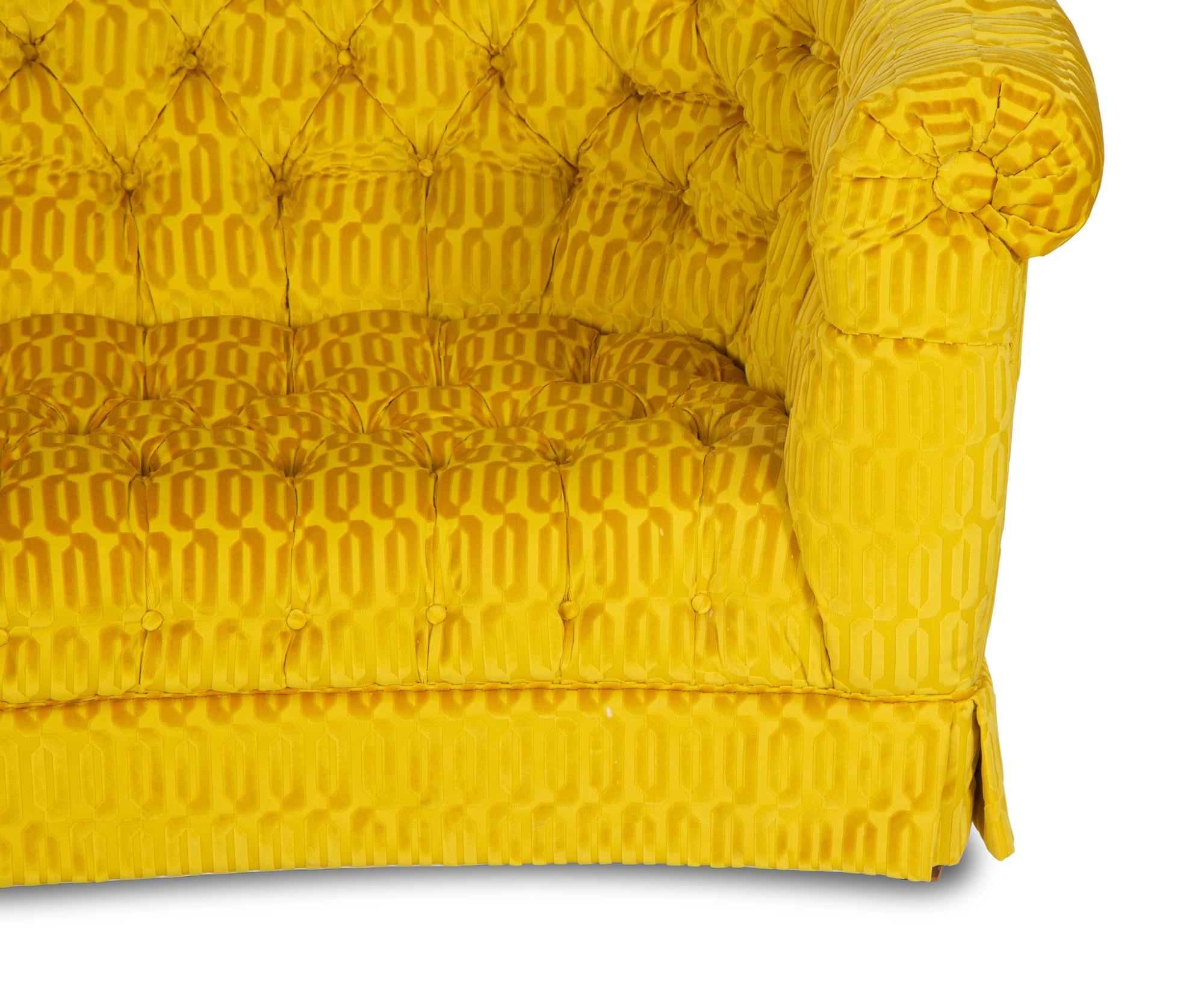 A Pair of Button Tufted Sofas