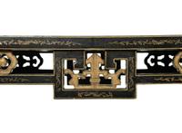 A Chinese Black and Gilt Lacquer Console Table — 20TH CENTURY