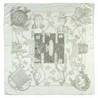 An Hermes Silk Scarf, 35 x 35 inches.