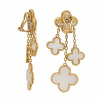 Mother-of-Pearl and Yellow Gold Earrings