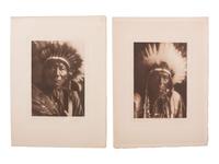 CURTIS, Edward (1868-1952), photographer. A group of 10 photogravures of Oglala subjects.