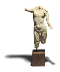 A Hellenistic Terracotta Torso of a Male Deity