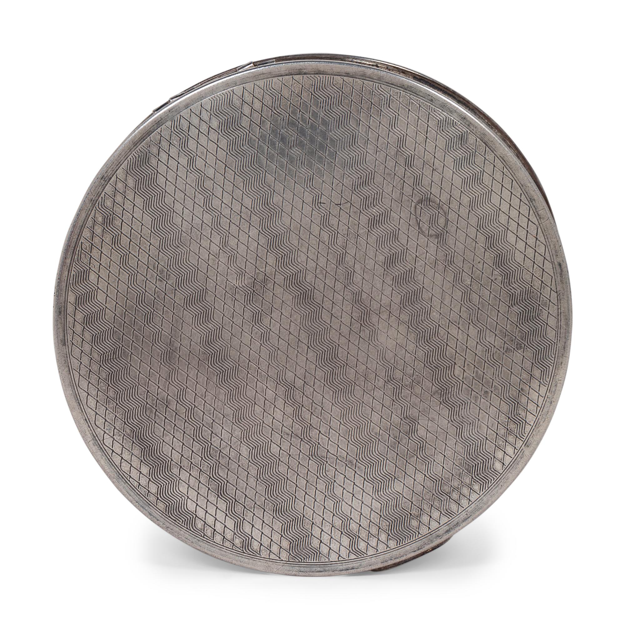A Jimmie Wilson Baseball Career Achievement Sterling Silver Compact Presented to his Daughter Jane,