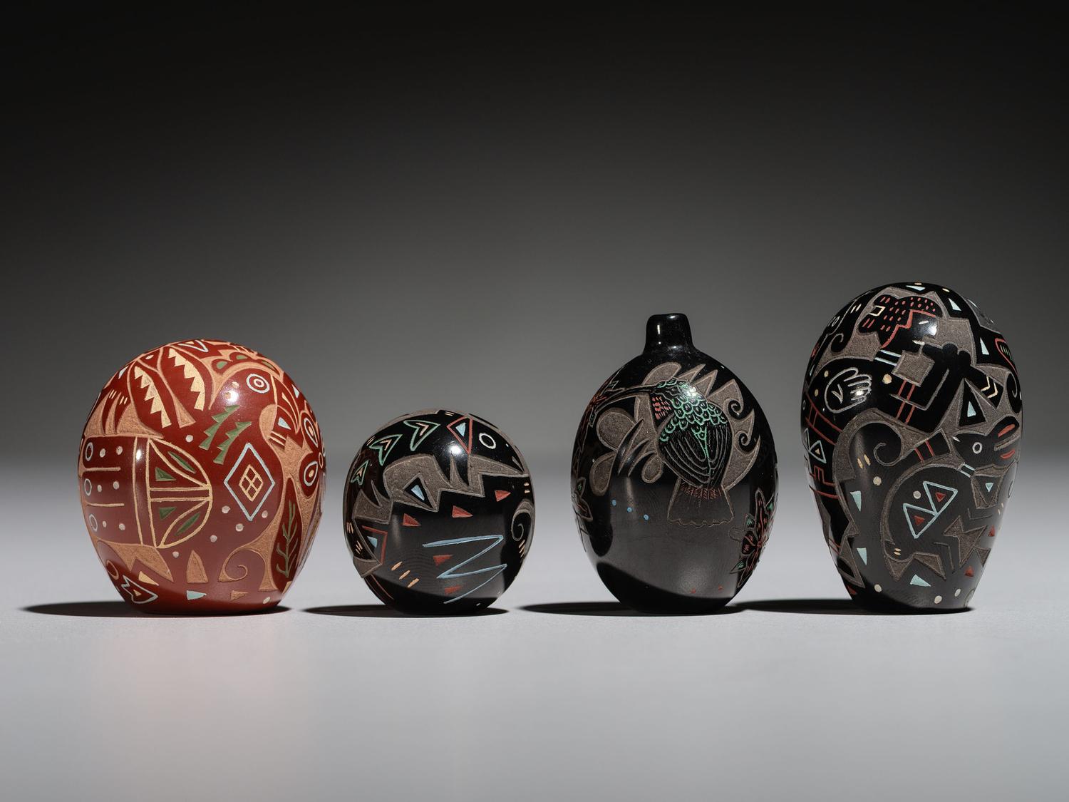 Miniature Sgraffito Pottery