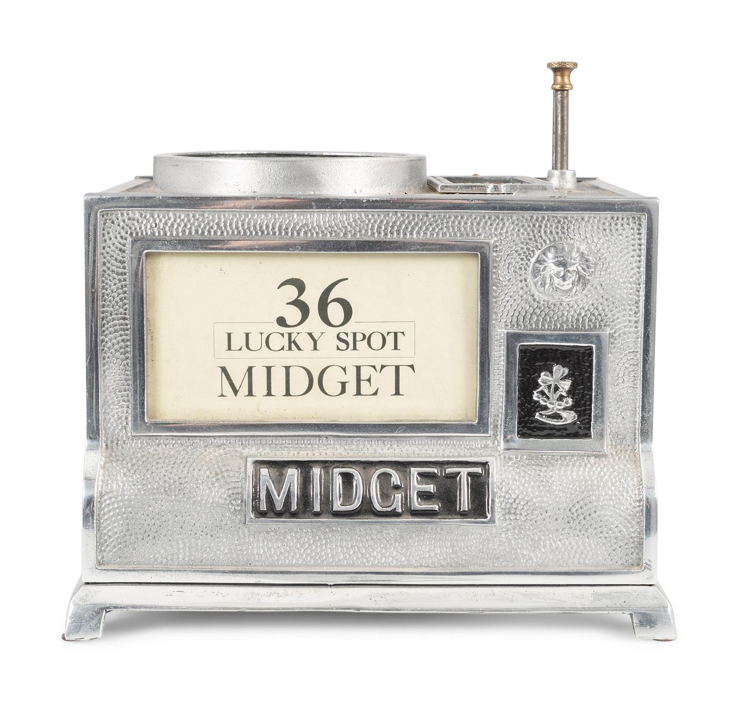 A Charles Fey 5 Cent 36 Lucky Spot Midget Dice Machine