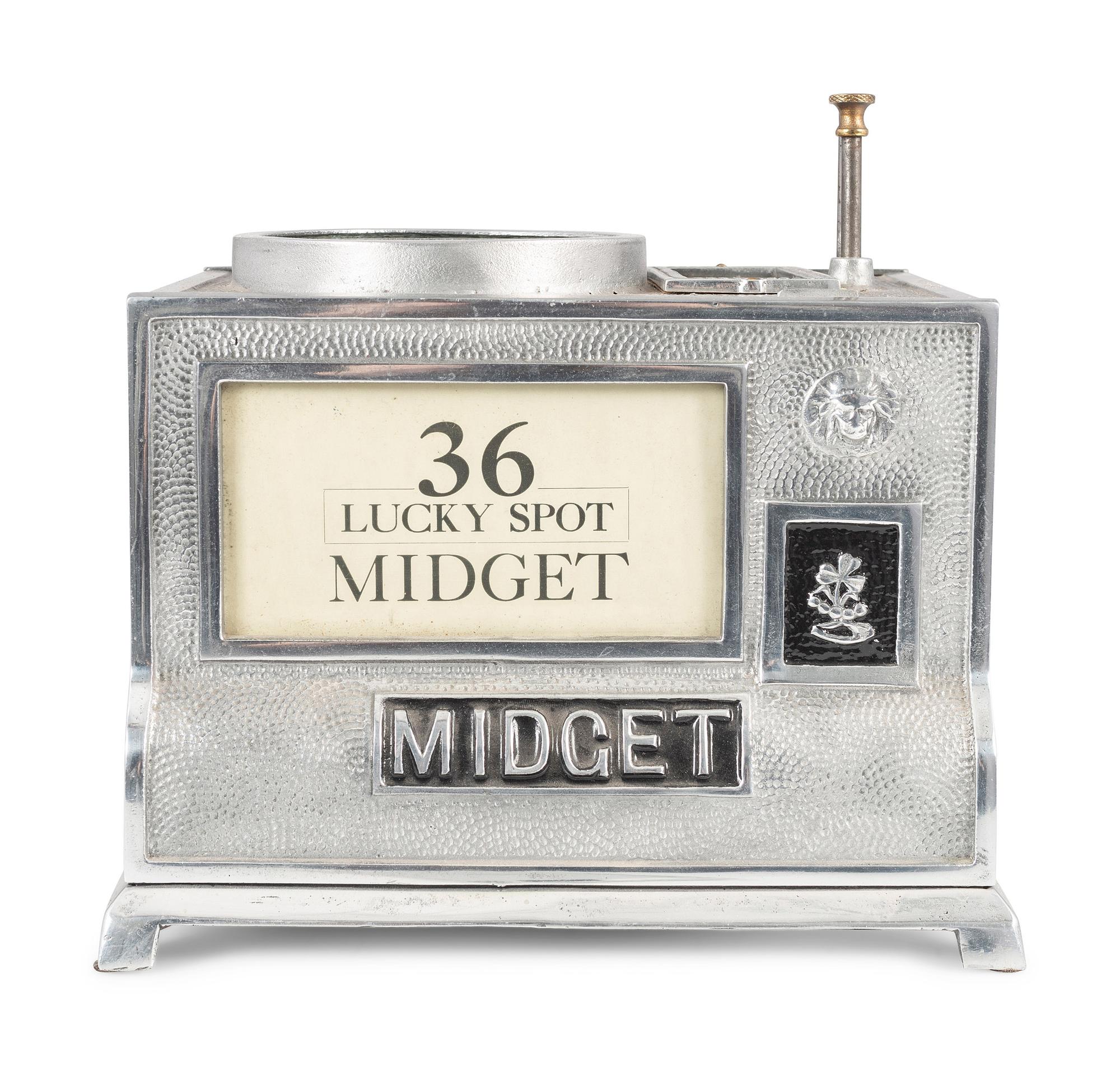 A Charles Fey 5 Cent 36 Lucky Spot Midget Dice Machine
