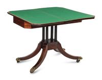 A George III Rosewood and Satinwood Banded Game Table