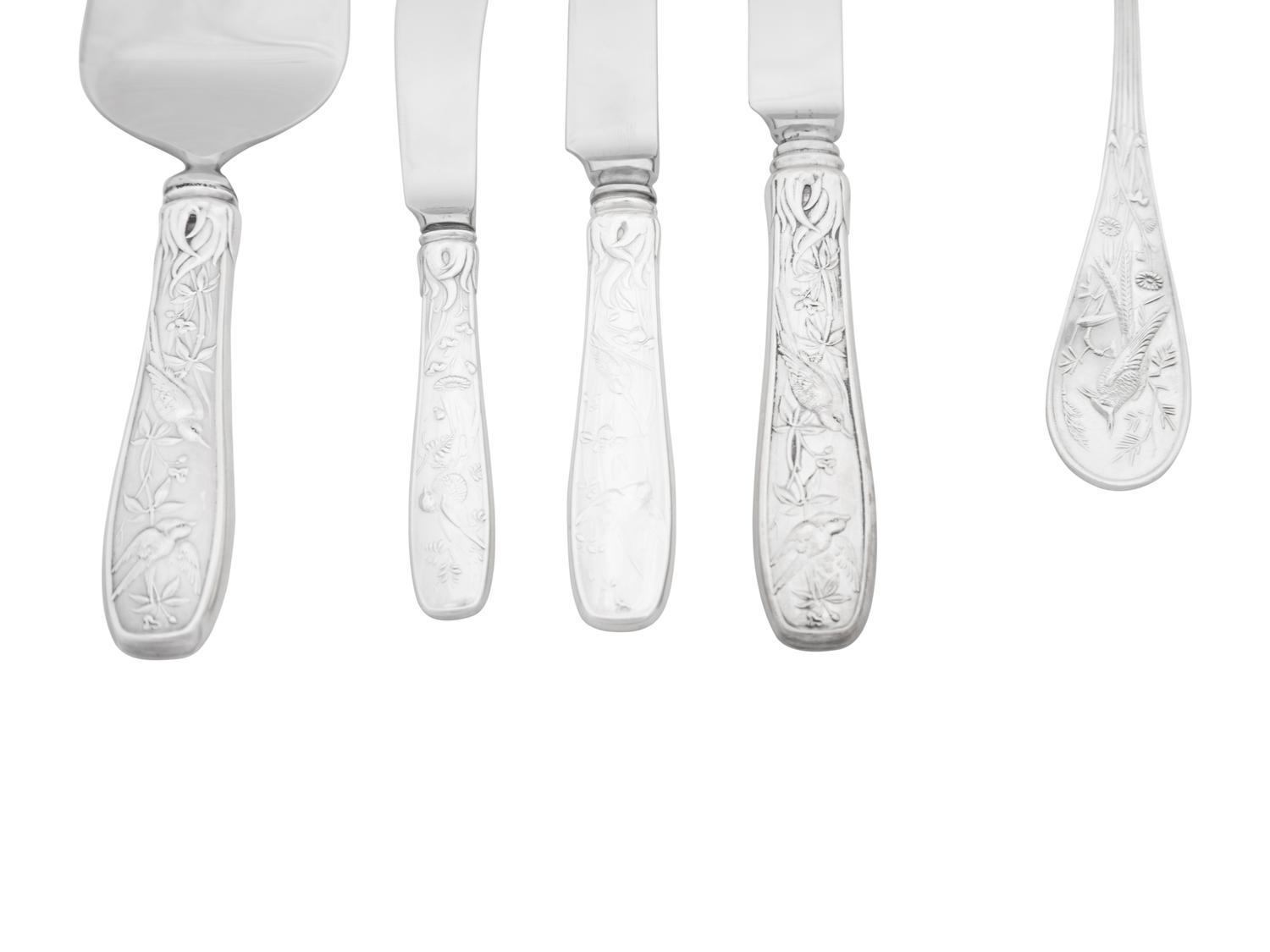 An Extensive Tiffany and Co. Silver Flatware Service