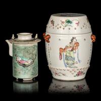 Two Chinese Famille Rose Porcelain Wares