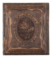 [EARLY PHOTOGRAPHY]. Sixth plate postmortem daguerreotype of a child sitting in a chair.
