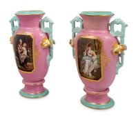 A Pair of Paris Porcelain Vases