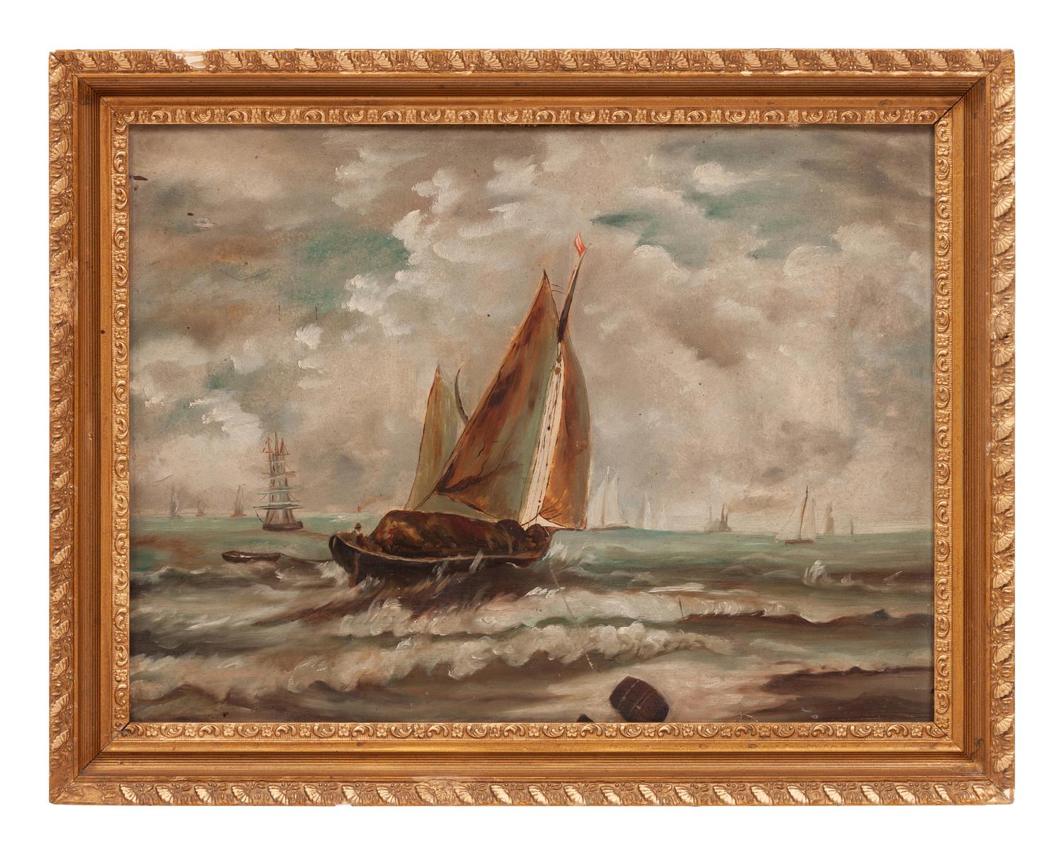 An Oil on Artist Board Seascape