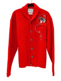 Five H Bar C Bronc-Shawl Wool Sweaters with horse and rope embellishments