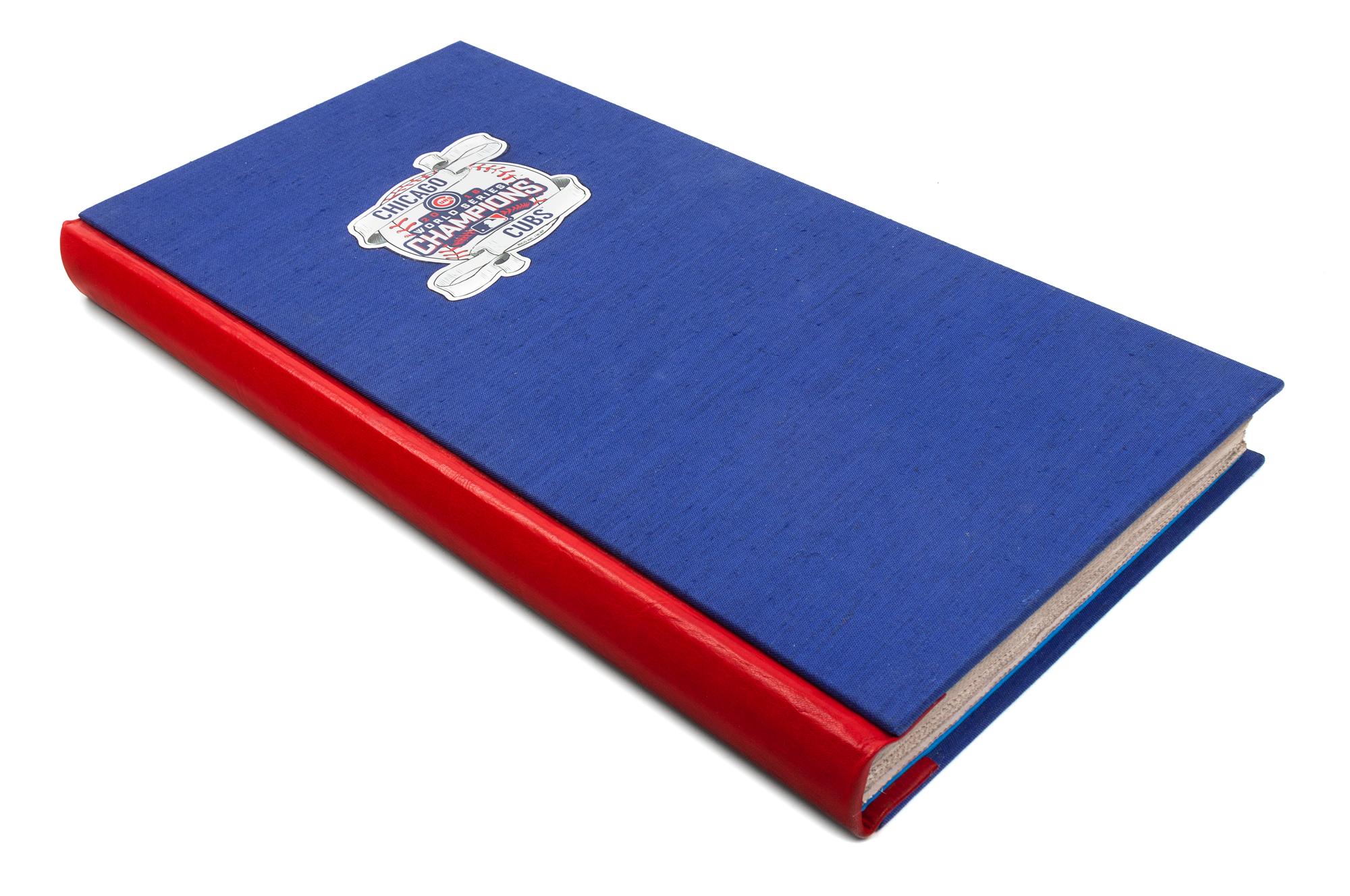 [CHICAGO CUBS]. Complete Chicago Tribune coverage of the Cubs' 2016 World Series Championship, specially bound in goatskin & indexed