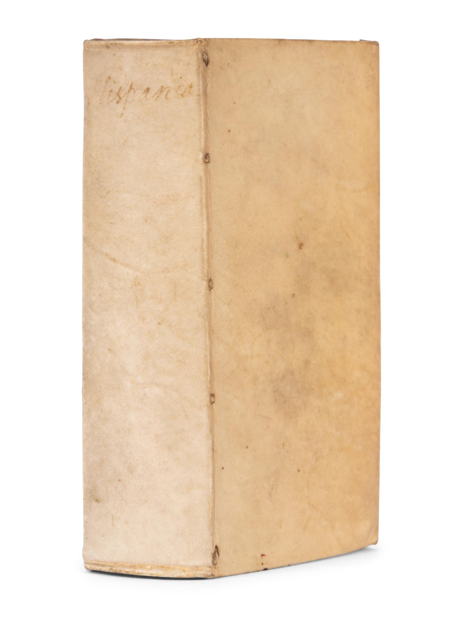 [EXPLORATION -- AMERICAS]. LAET, Johannes de (1593-1649). Hispania, sive de regis Hispaniae regnis et opibus commentarius . Leiden: Elzevir, 1629.