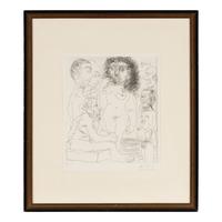 Pablo Picasso (Spanish, 1881–1973) — Réflexion du vieux peintre sur la femme (from 60 Series ), 1967