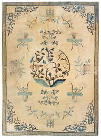 A Chinese Wool Rug 9 feet 10 inches x 7 feet 3 inches. — FIRST HALF, 20TH CENTURY