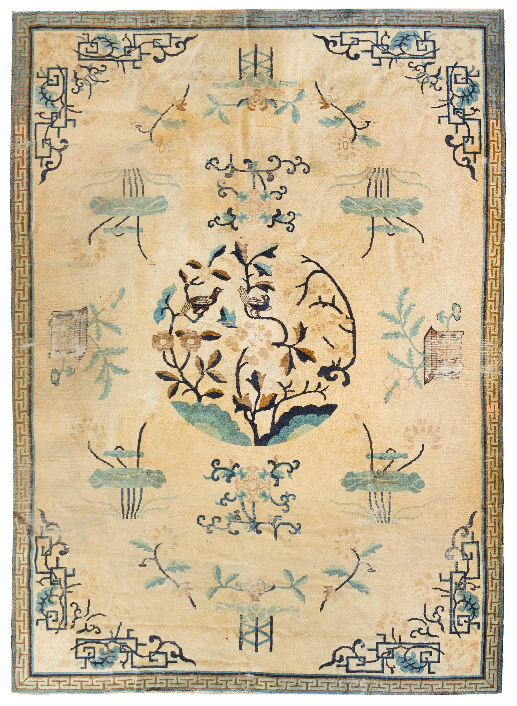 A Chinese Wool Rug 9 feet 10 inches x 7 feet 3 inches. — FIRST HALF, 20TH CENTURY