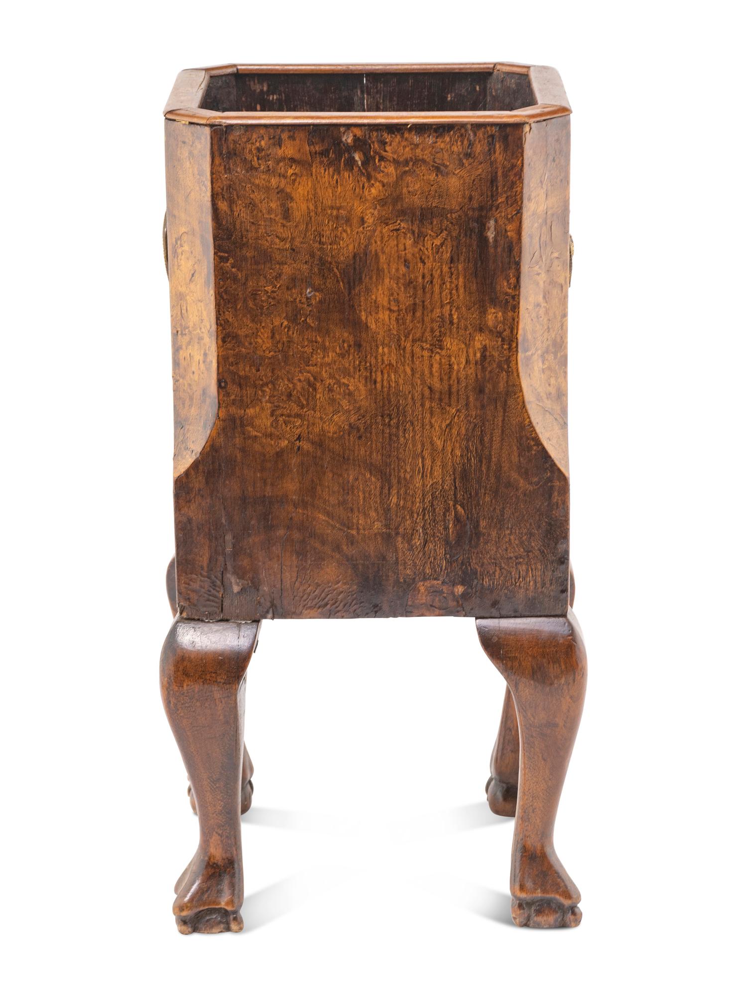 An English Walnut Jardinière