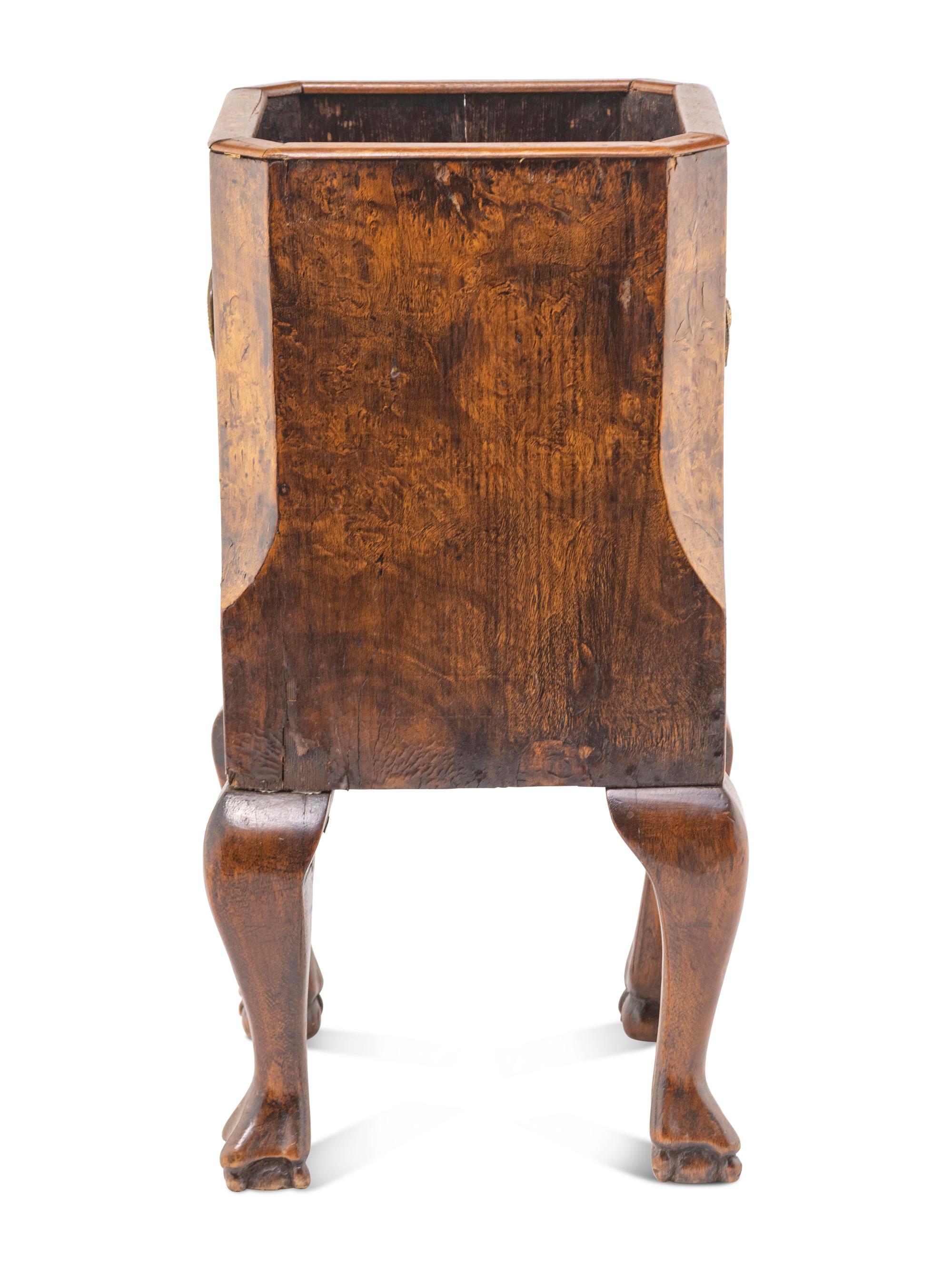 An English Walnut Jardinière