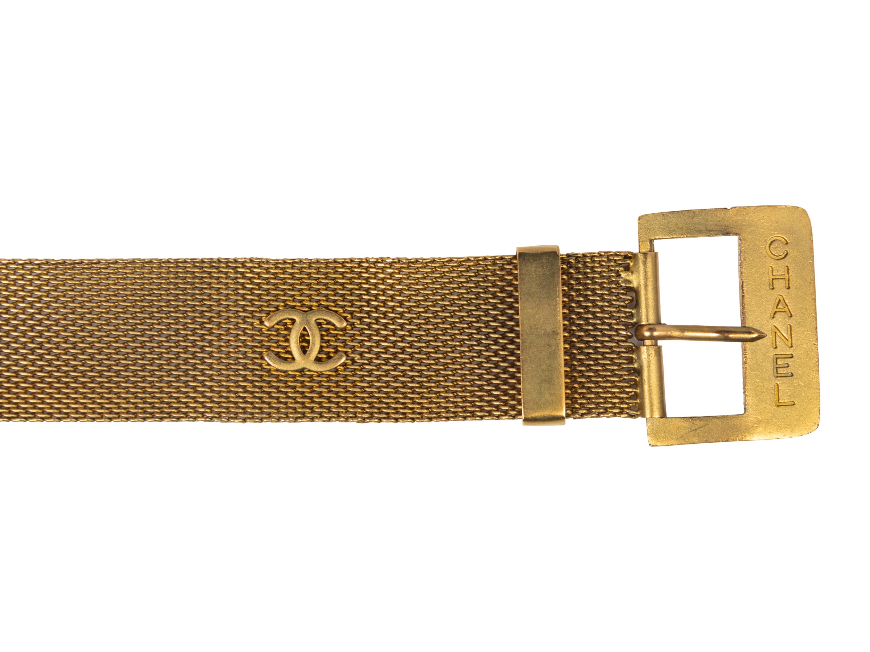 Chanel Gold-Tone Metal Mesh Belt