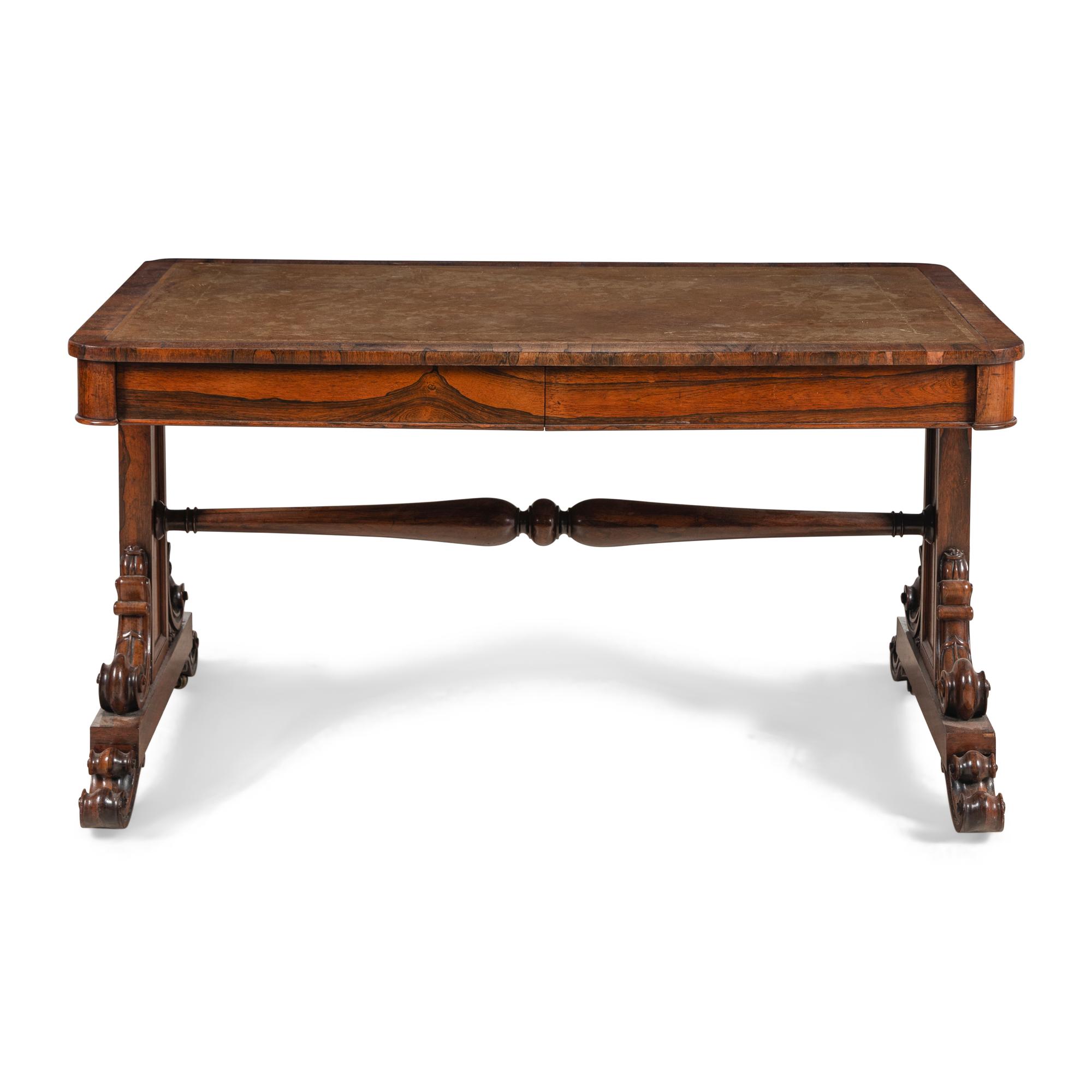 A William IV Rosewood Library Table