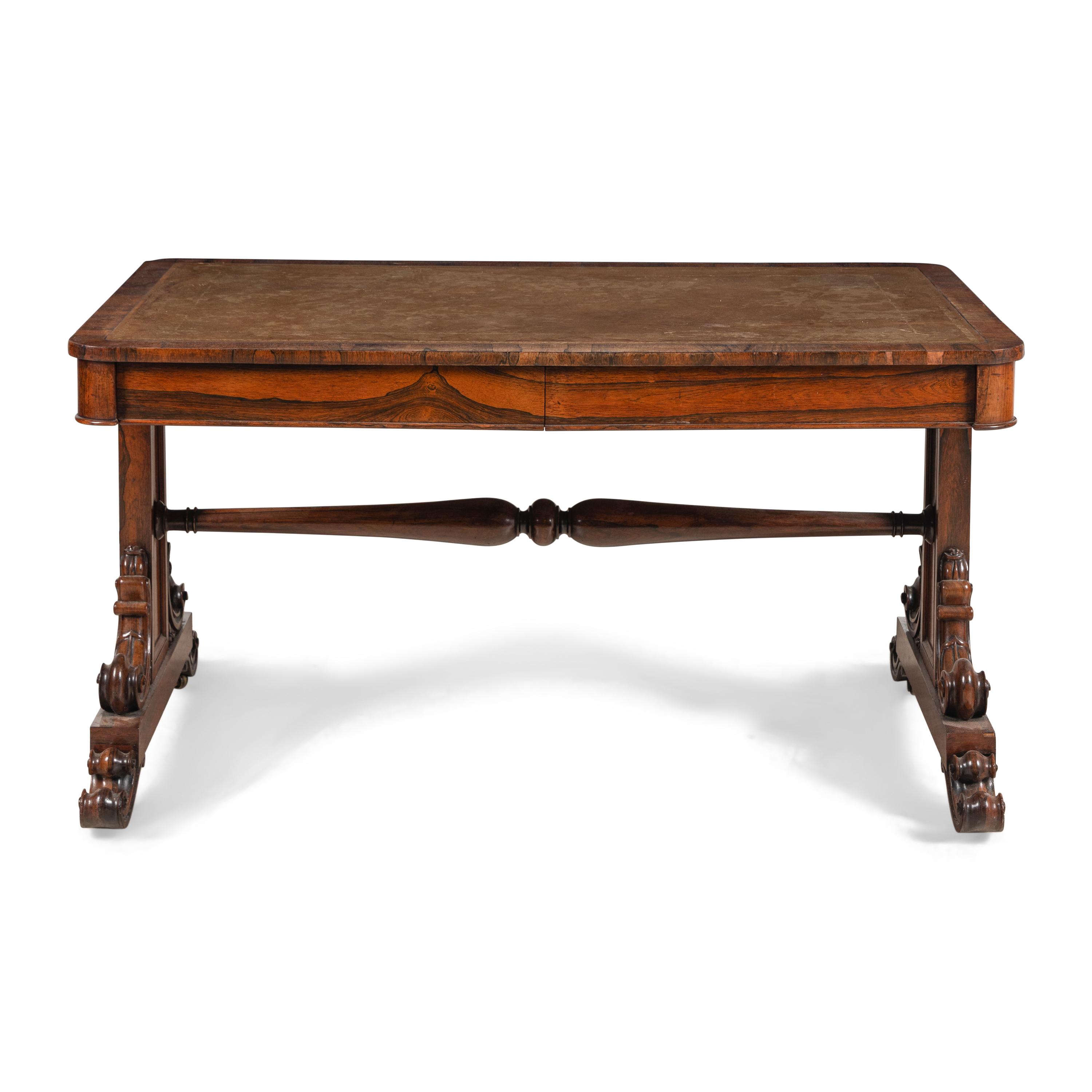 A William IV Rosewood Library Table