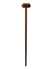[CIVIL WAR]. Crutch with padding constructed from frock coat lining.